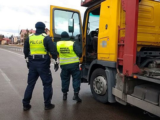 Suwałki: akcja "Truck & bus" - policja zabrała 4 dowody rejestracyjne