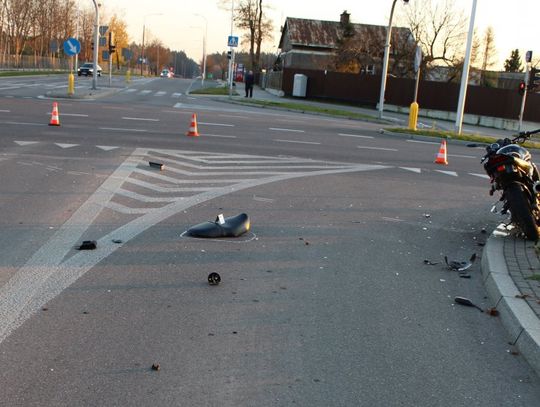 Suwałki: pijany kierowca uderzył w motocyklistę i uciekł