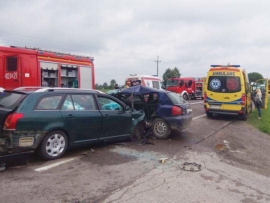 Tuż za Augustowem wypadek - droga na Białystok była zablokowana