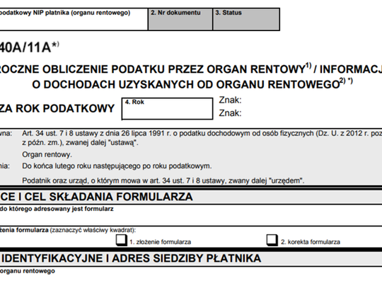 ZUS do końca lutego dostarczy deklaracja podatkowe