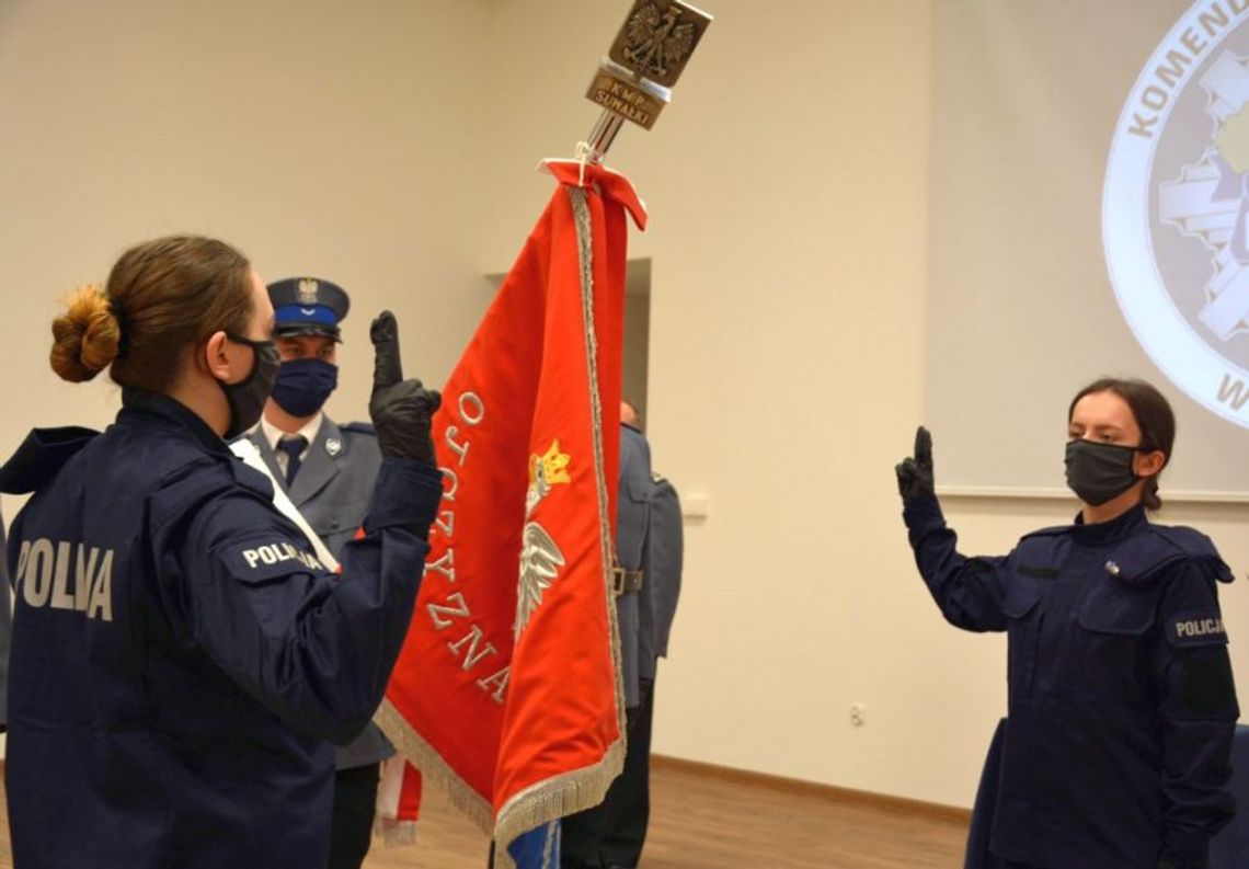 Nowe policjantki w suwalskiej komendzie