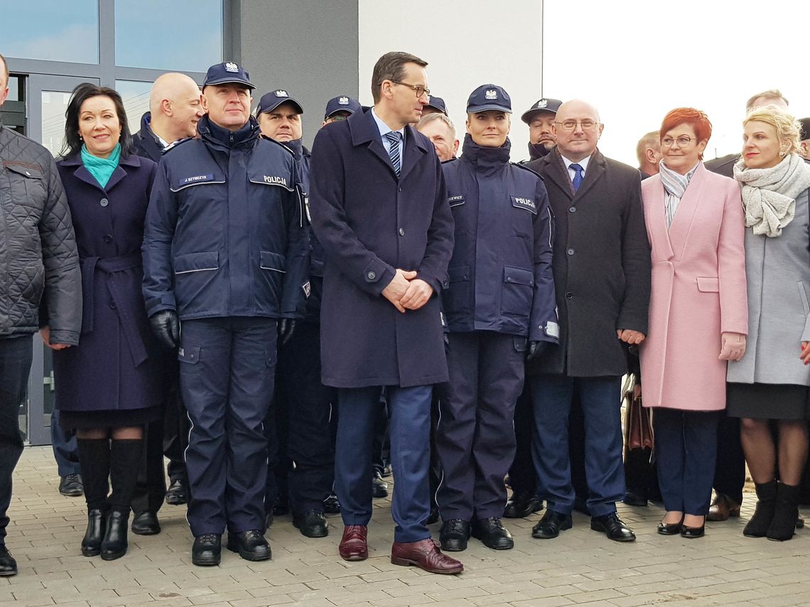 Premier Morawiecki w Dubeninkach na otwarciu komisariatu