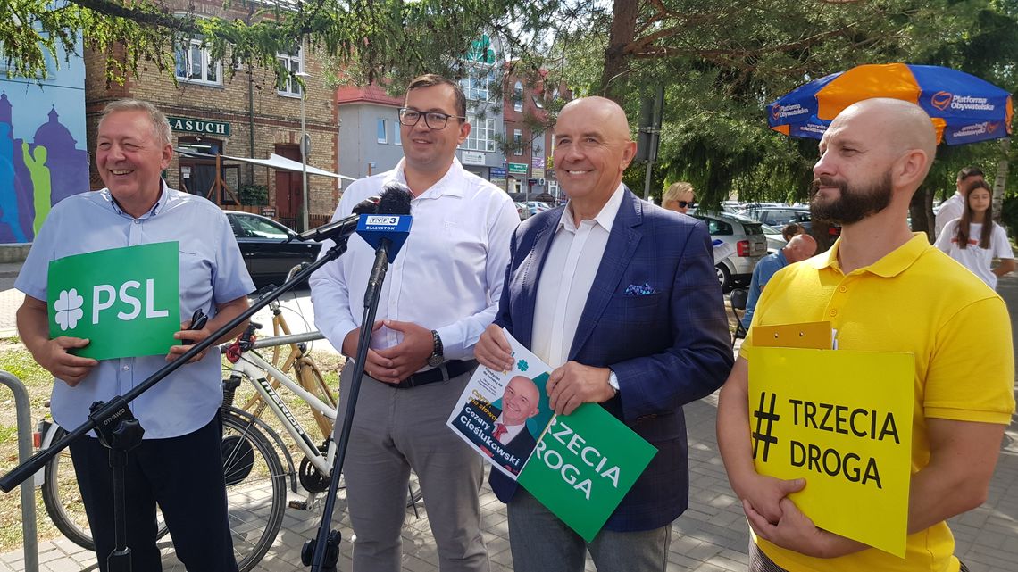 PSL i Polska 2050 rozpoczęły kampanię wyborczą w Suwałkach