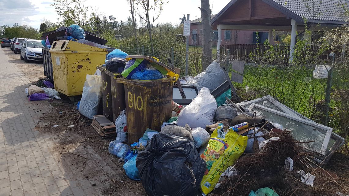 Suwałki: pełno śmieci na działkach Malwa (foto)