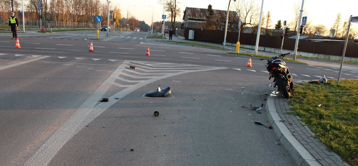 Suwałki: pijany kierowca uderzył w motocyklistę i uciekł