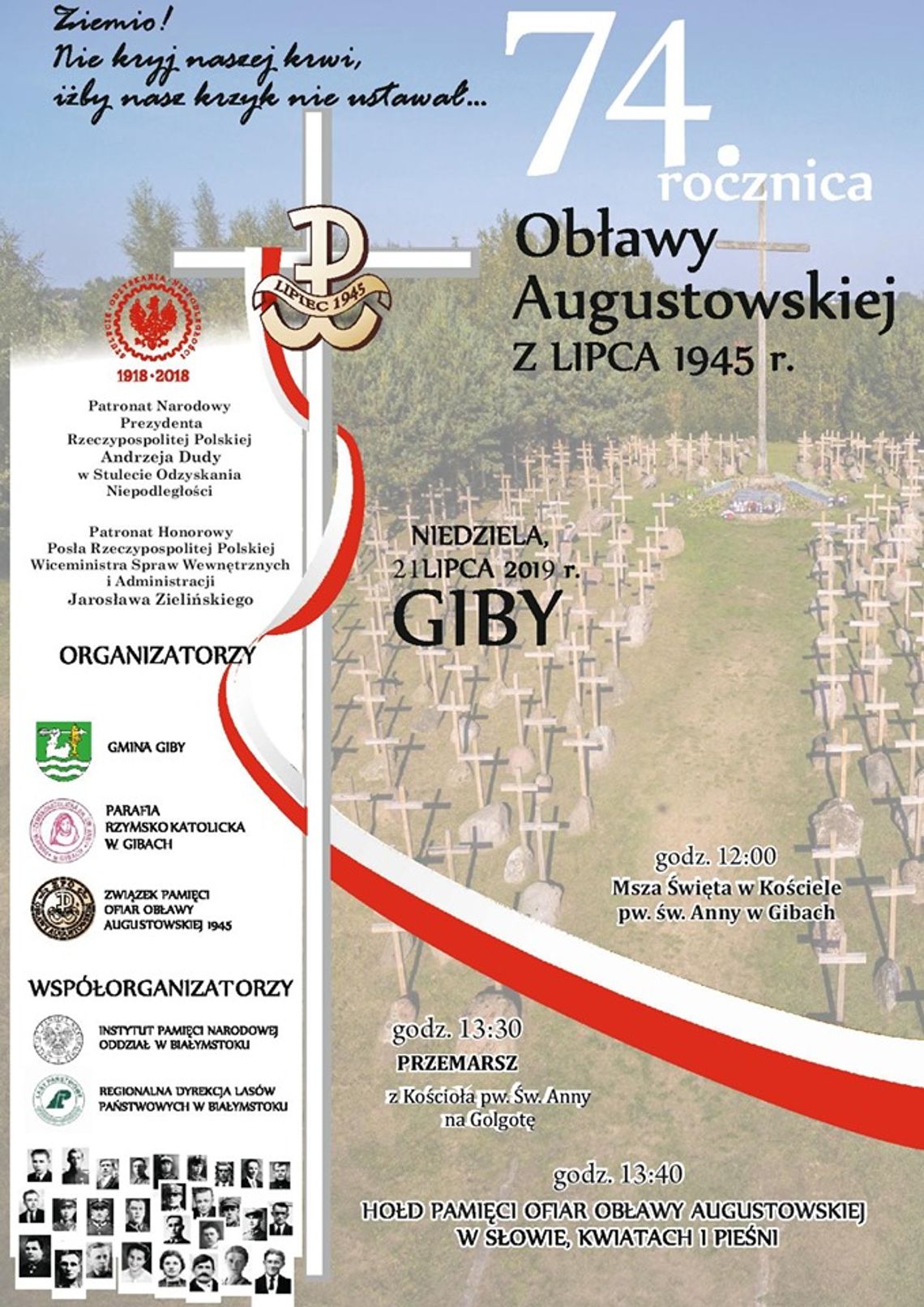 74. Rocznica Obławy Augustowskiej z 1945 roku